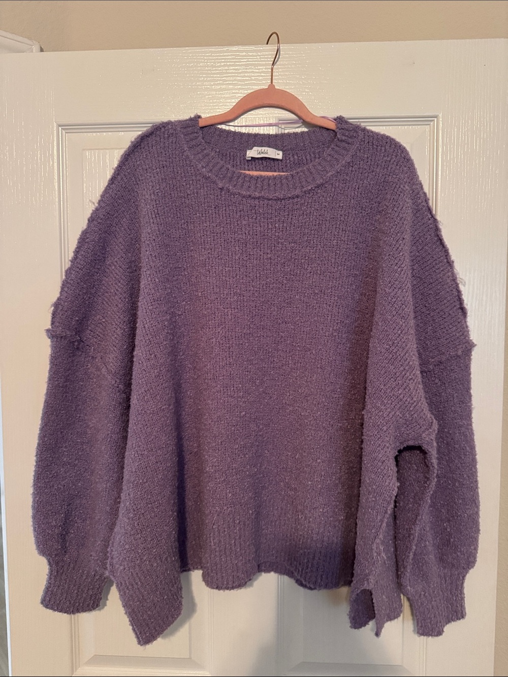 Shop Talulah Cozy Purple Oversized Sweater
